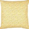 IB Laursen Kissenbezug hellgelb mit weißen Blumen