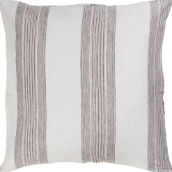 IB Laursen Kissenbezug hellblau mit grauen Streifen