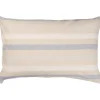 IB Laursen Kissenbezug natur mit weißen und hellblauen Streifen