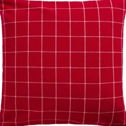 IB Laursen Kissenbezug Silja rot mit großen Karos