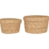 IB Laursen Korbsatz 2er-Set aus Natur Seegras