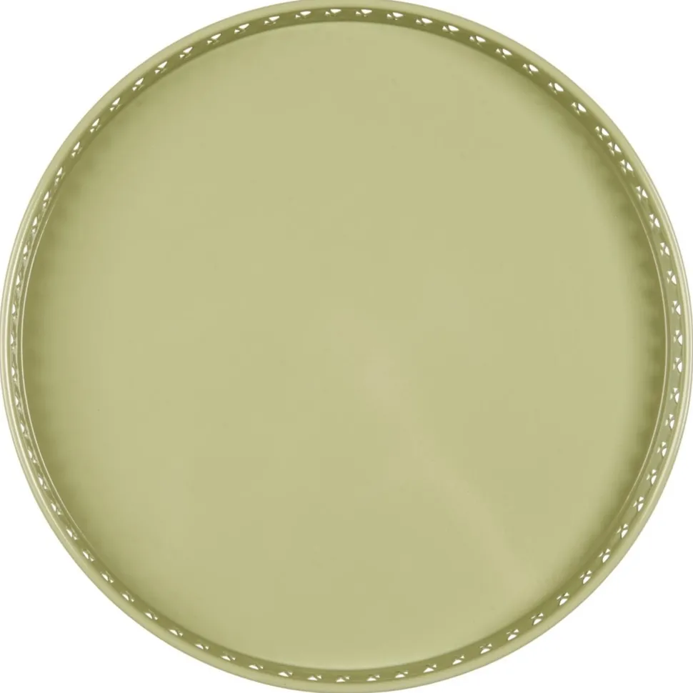 IB Laursen Metall Tablett mit gemusterter Kante