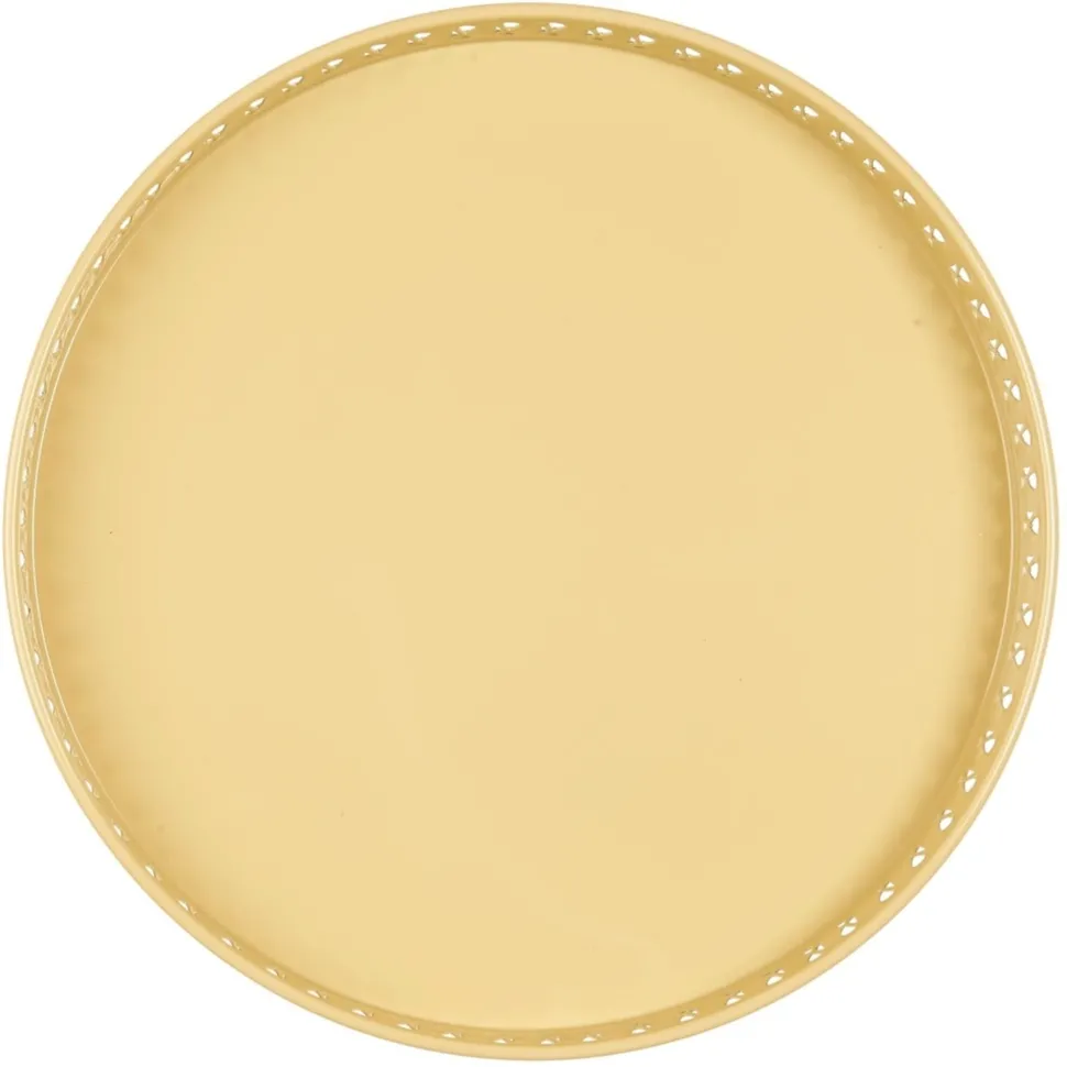 IB Laursen Metall Tablett mit gemusterter Kante