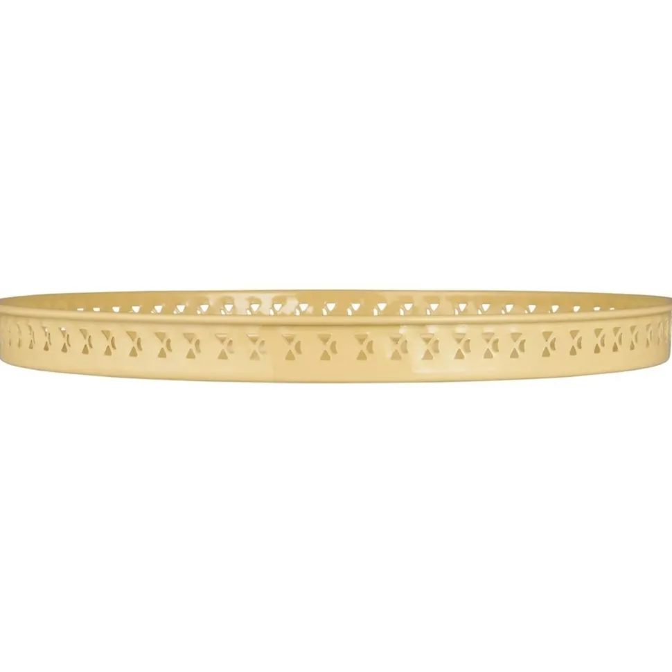 IB Laursen Metall Tablett mit gemusterter Kante