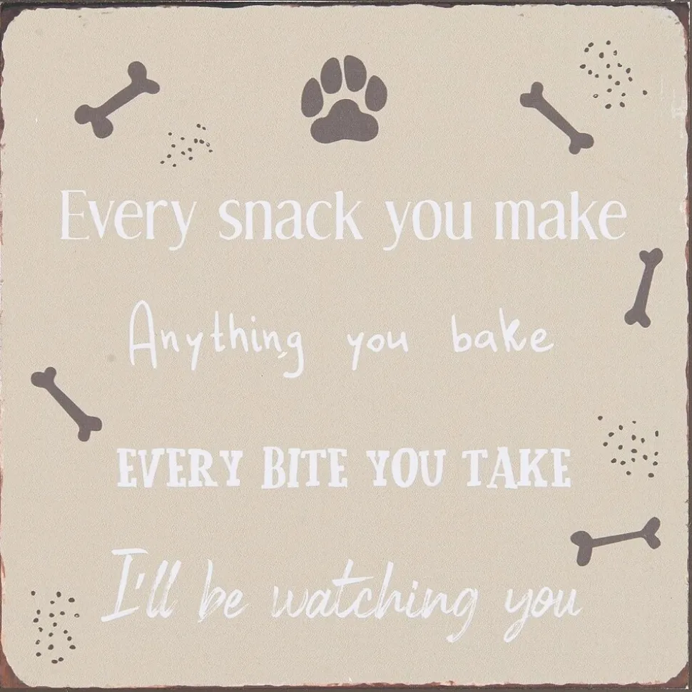 IB Laursen Metallschild Every snack you make