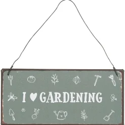 IB Laursen Metallschild I love gardening