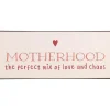 IB Laursen Metallschild Motherhood the perfect mix of love