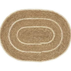 IB Laursen Ovale Seegras Türmatte mit Streifen