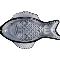 IB Laursen Platte fischförmig aus Glas
