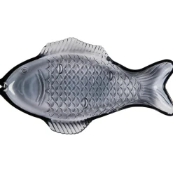IB Laursen Platte fischförmig aus Glas