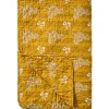 IB Laursen Quilt mustard mit Paisleymuster, gesteppte Decke
