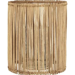 IB Laursen Runder Kerzenhalter Rattan