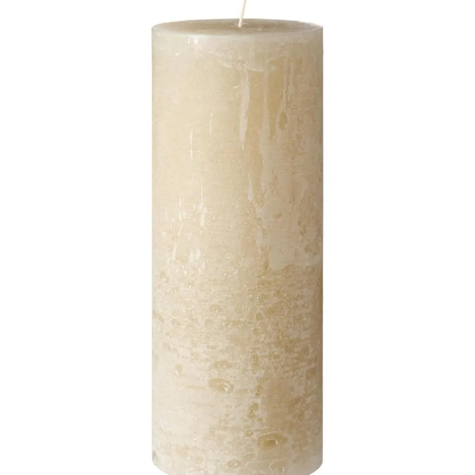 IB Laursen Rustikale Stumpenkerze mit Textur