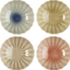 Ib Laursen Steingut Schale Blumenförmig 4er Set