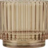 IB Laursen Teelichtglas gerillt Valencia Narrow