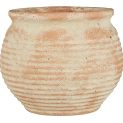IB Laursen Terrakotta Topf mit Rillen Margot