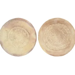 IB Laursen Terrakotta Untersetzer Unika mit Muster