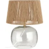 IB Laursen Tischlampe Ghana aus Glas und Jute