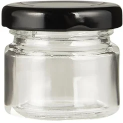 IB Laursen Vorratsglas mit schwarzem Schraubdeckel