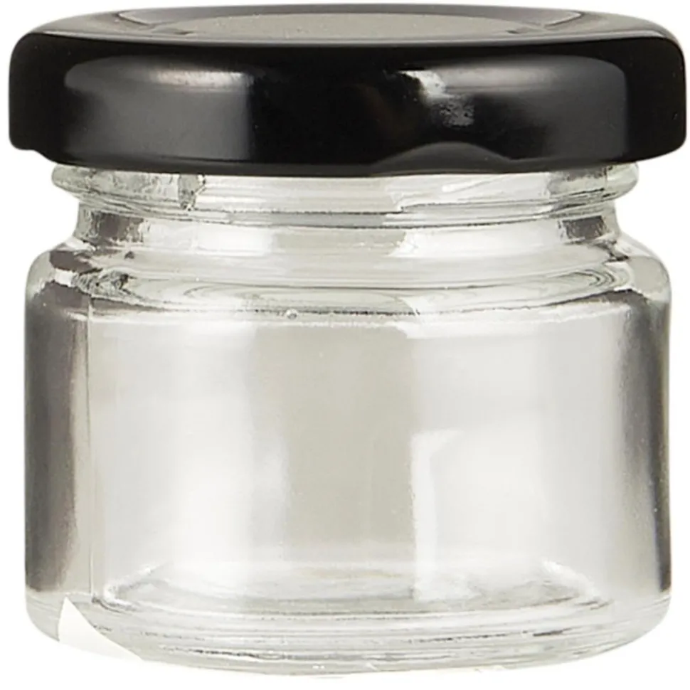 IB Laursen Vorratsglas mit schwarzem Schraubdeckel