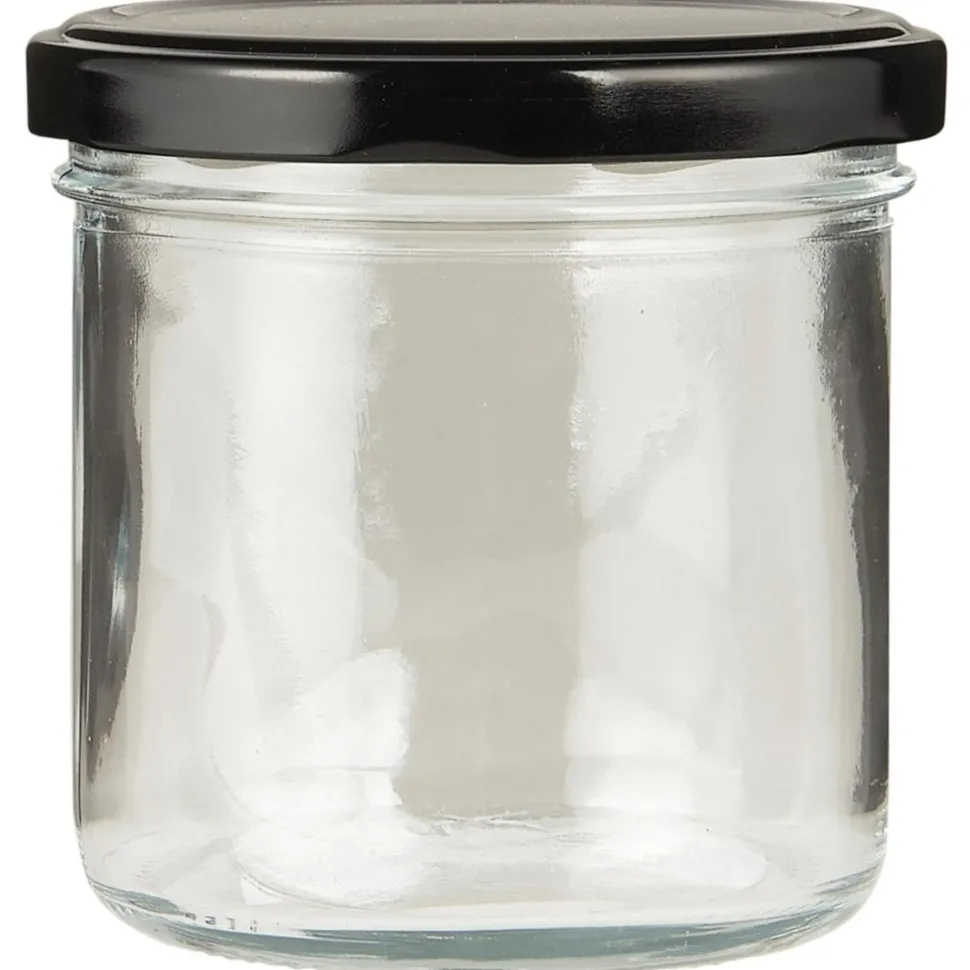 IB Laursen Vorratsglas mit schwarzem Schraubdeckel