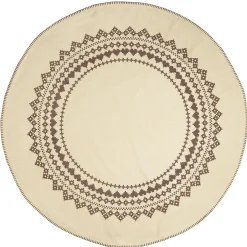 IB Laursen Weihnachtsbaumteppich mit Randstickerei