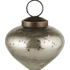 Ib Laursen Weihnachtskugel bubbled Glas zwiebelförmig