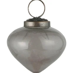 Ib Laursen Weihnachtskugel bubbled Glas zwiebelförmig