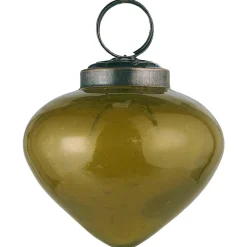 Ib Laursen Weihnachtskugel bubbled Glas zwiebelförmig