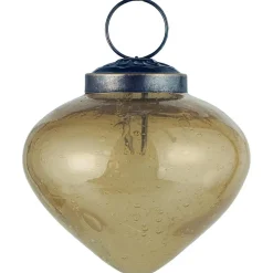 Ib Laursen Weihnachtskugel bubbled Glas zwiebelförmig