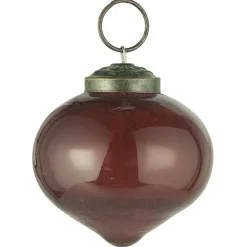 Ib Laursen Weihnachtskugel bubbled Glas zwiebelförmig