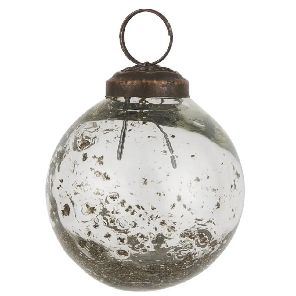 IB Laursen Weihnachtskugel Glas pebbled