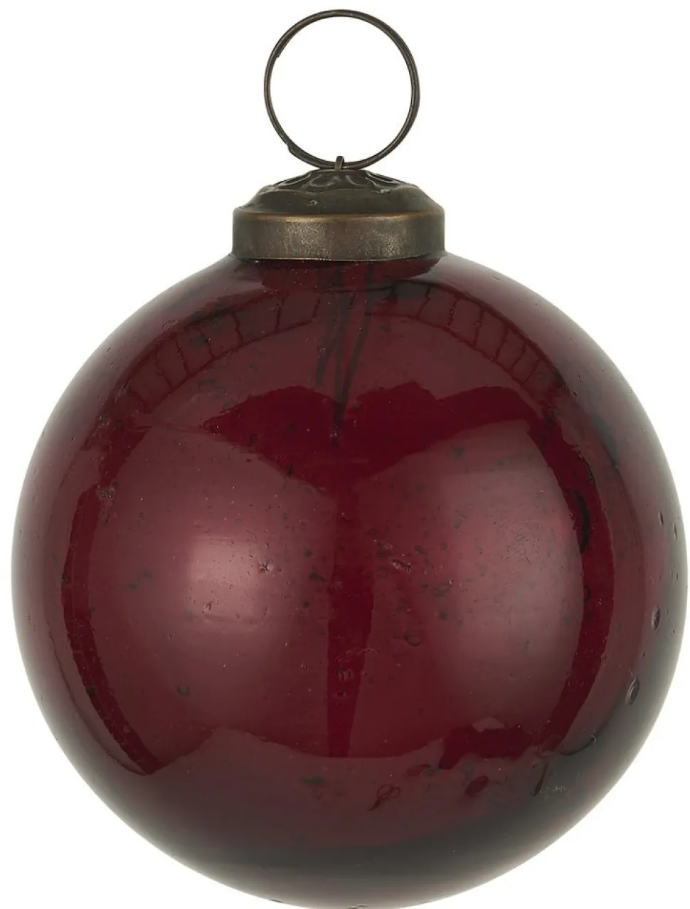 IB Laursen Weihnachtskugel Glas pebbled