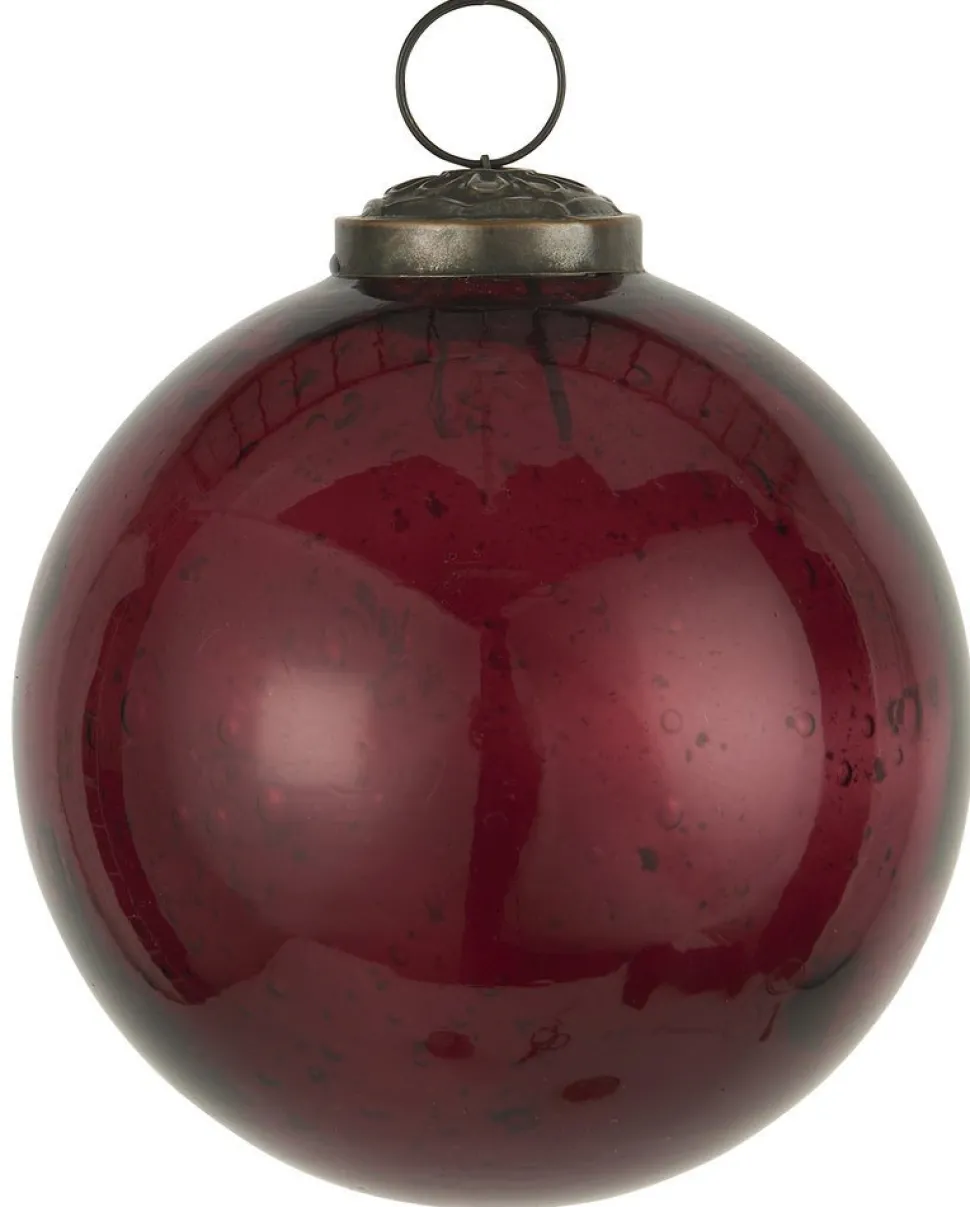 IB Laursen Weihnachtskugel Glas pebbled