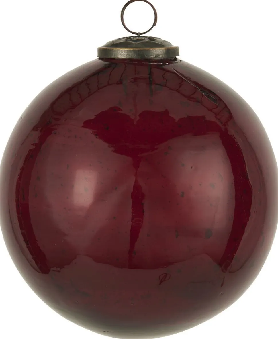 IB Laursen Weihnachtskugel Glas pebbled