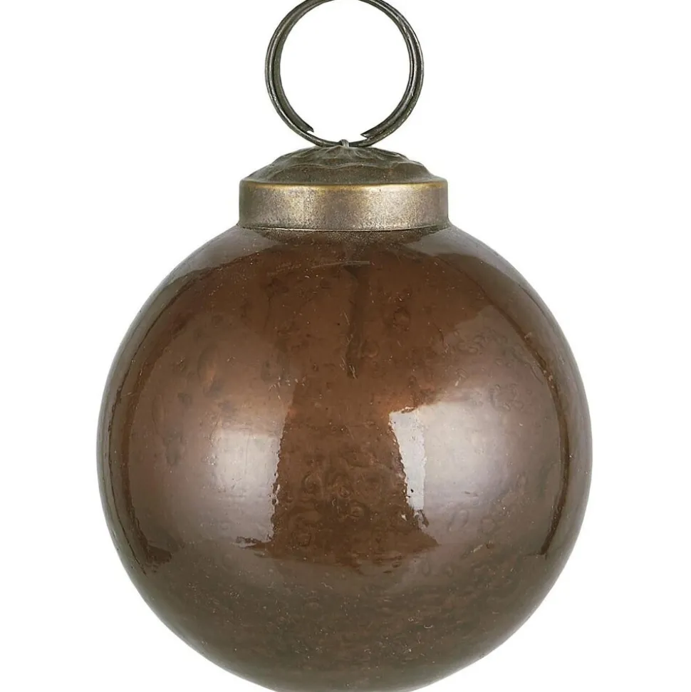 IB Laursen Weihnachtskugel Glas pebbled