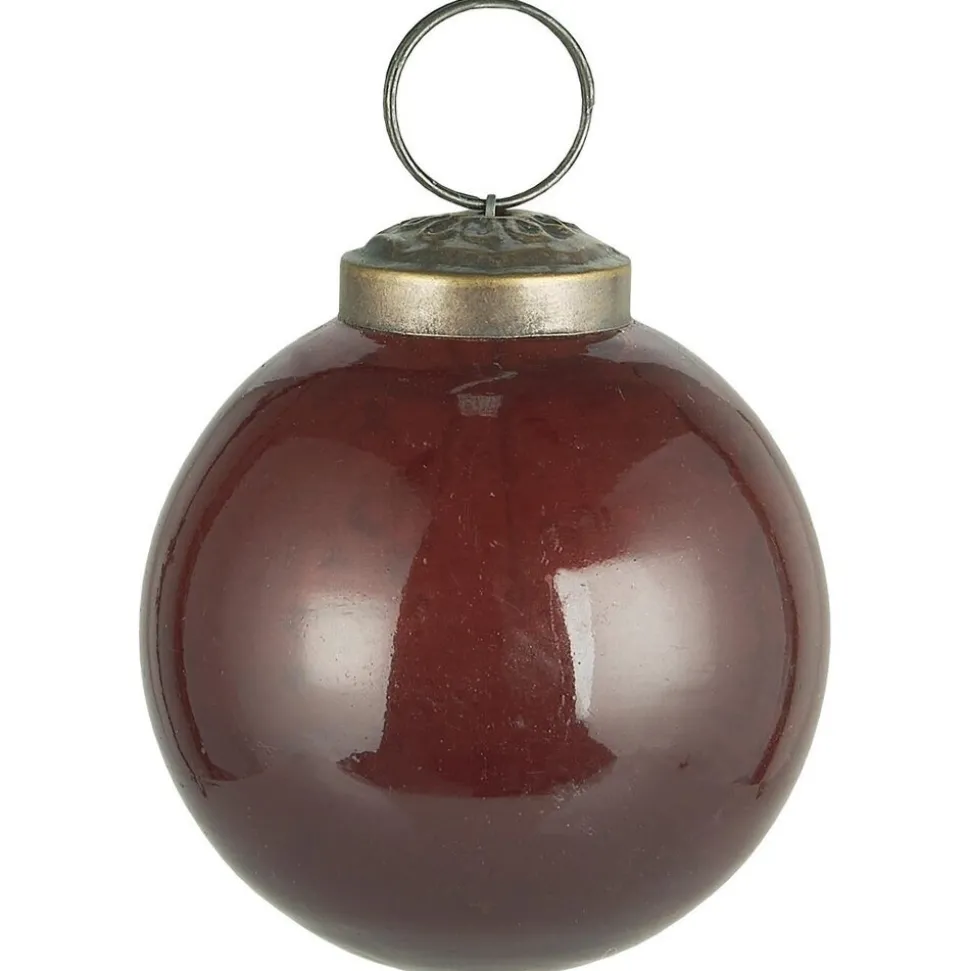 IB Laursen Weihnachtskugel Glas pebbled