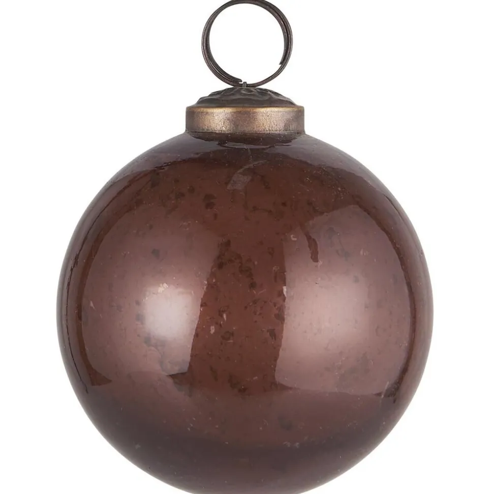 IB Laursen Weihnachtskugel Glas pebbled