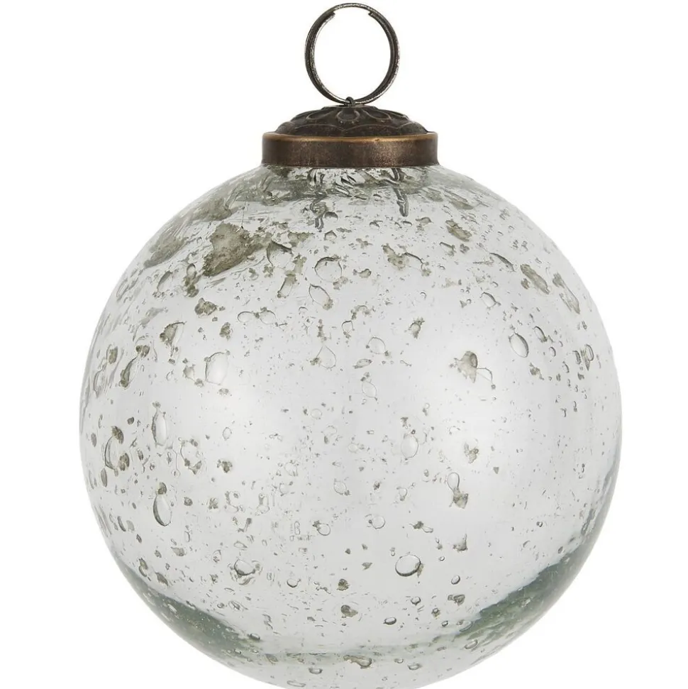 IB Laursen Weihnachtskugel Glas pebbled