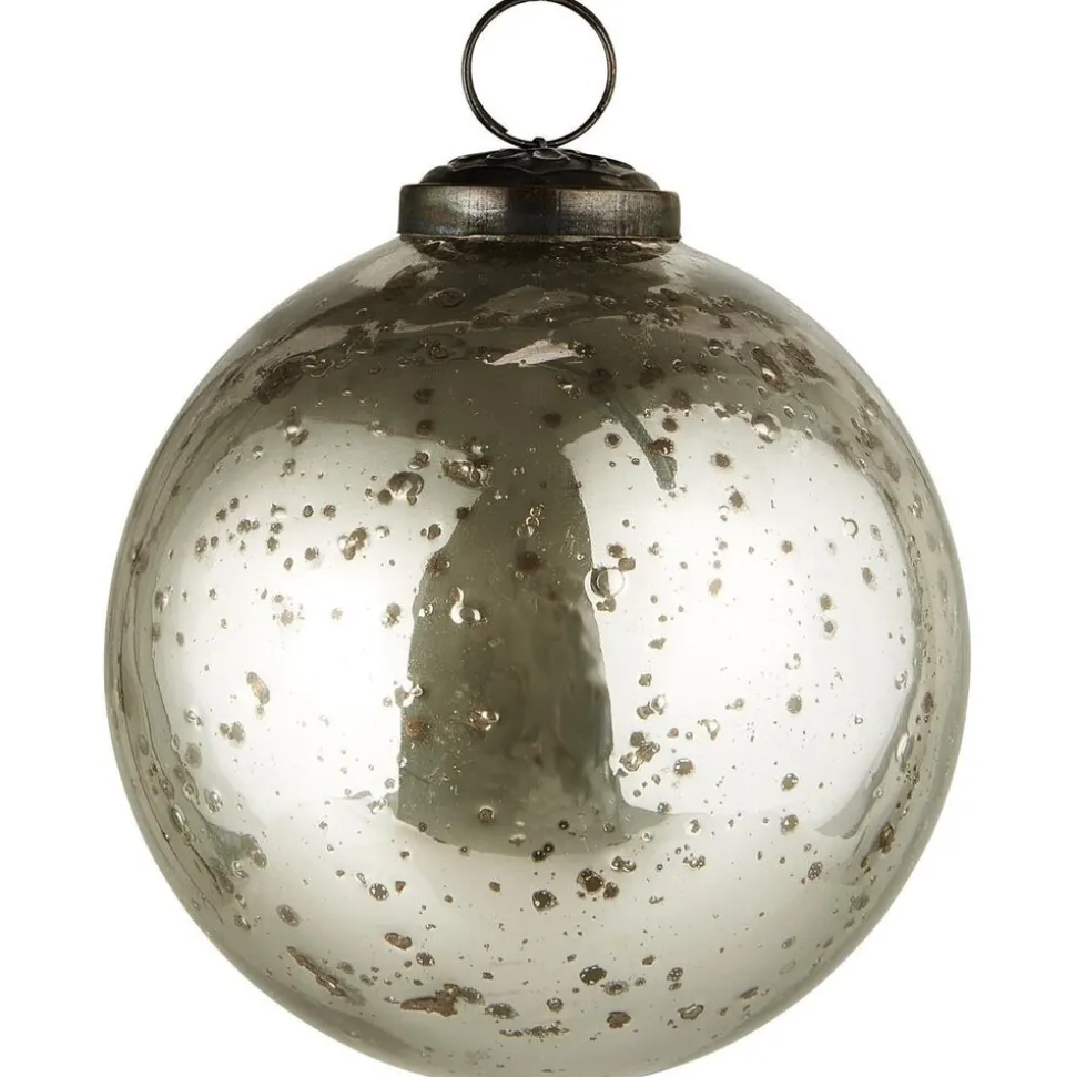 IB Laursen Weihnachtskugel Glas pebbled