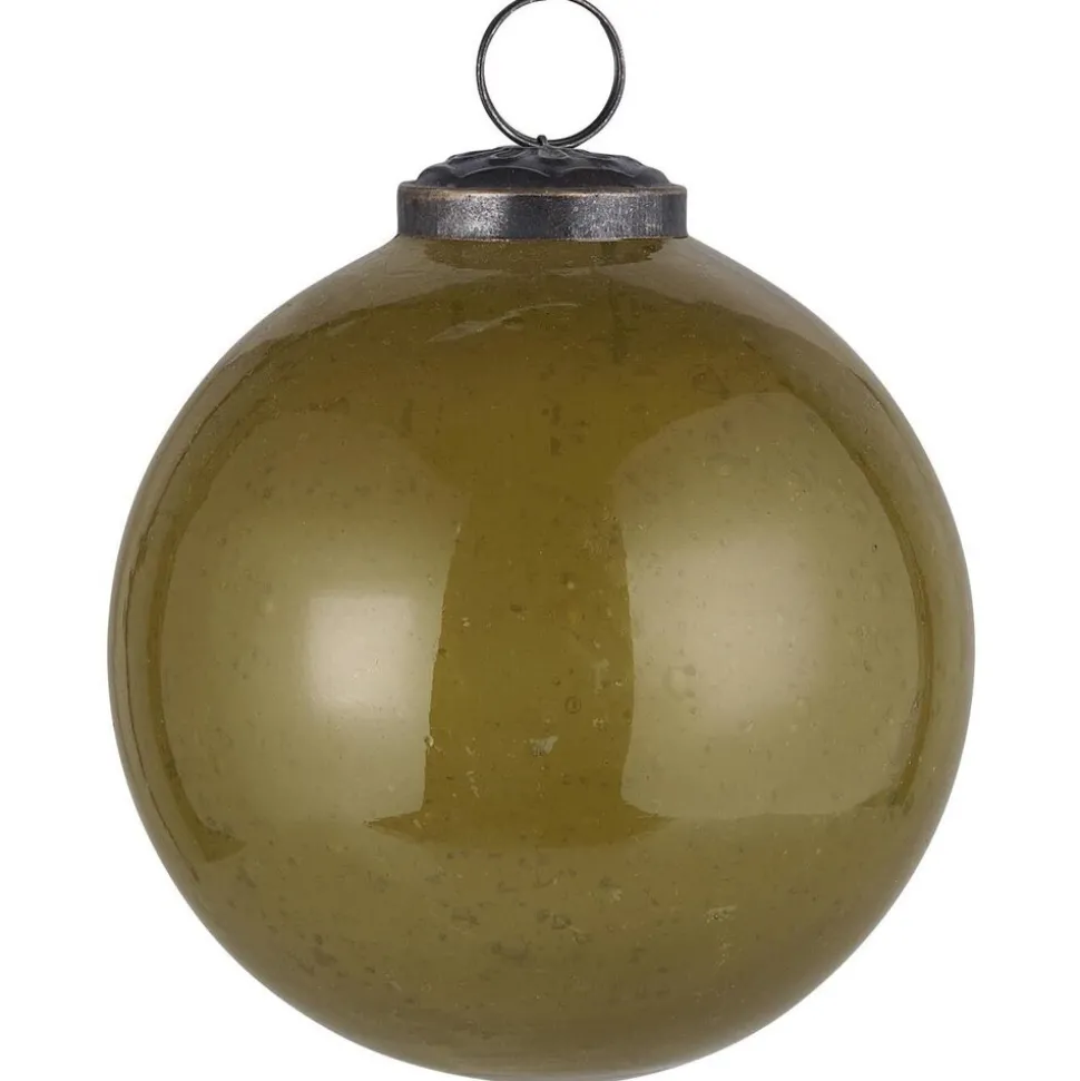 IB Laursen Weihnachtskugel Glas pebbled