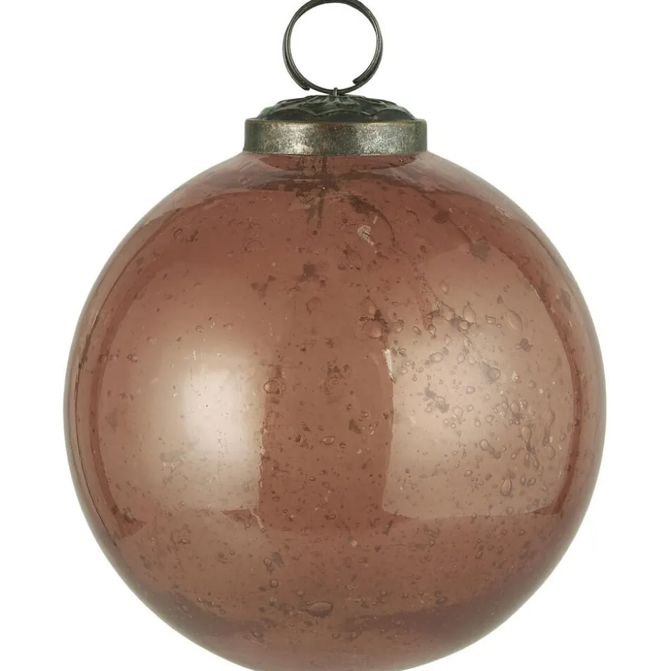 IB Laursen Weihnachtskugel Glas pebbled