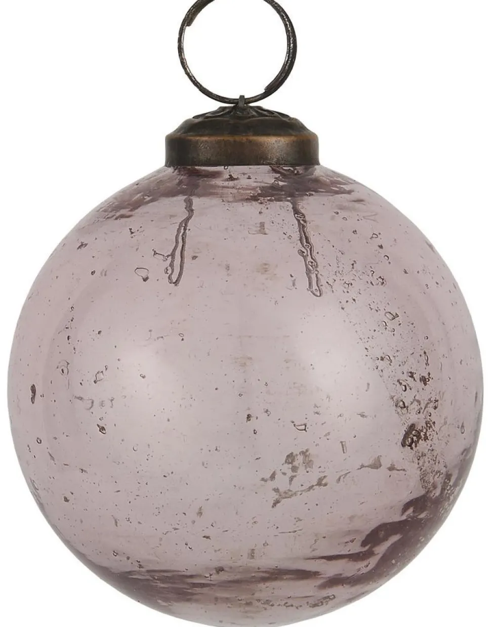 IB Laursen Weihnachtskugel Glas pebbled