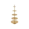 Invicta Etagere Abstract 150cm gold, 5 Ebenen