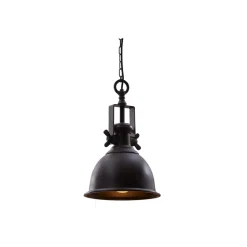 Invicta Pendelleuchte Industrial Metall schwarz Industriestil