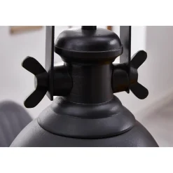 Invicta Pendelleuchte Industrial Metall schwarz Industriestil