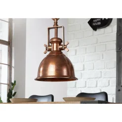 Invicta Pendelleuchte Industrial Kupfer meliert