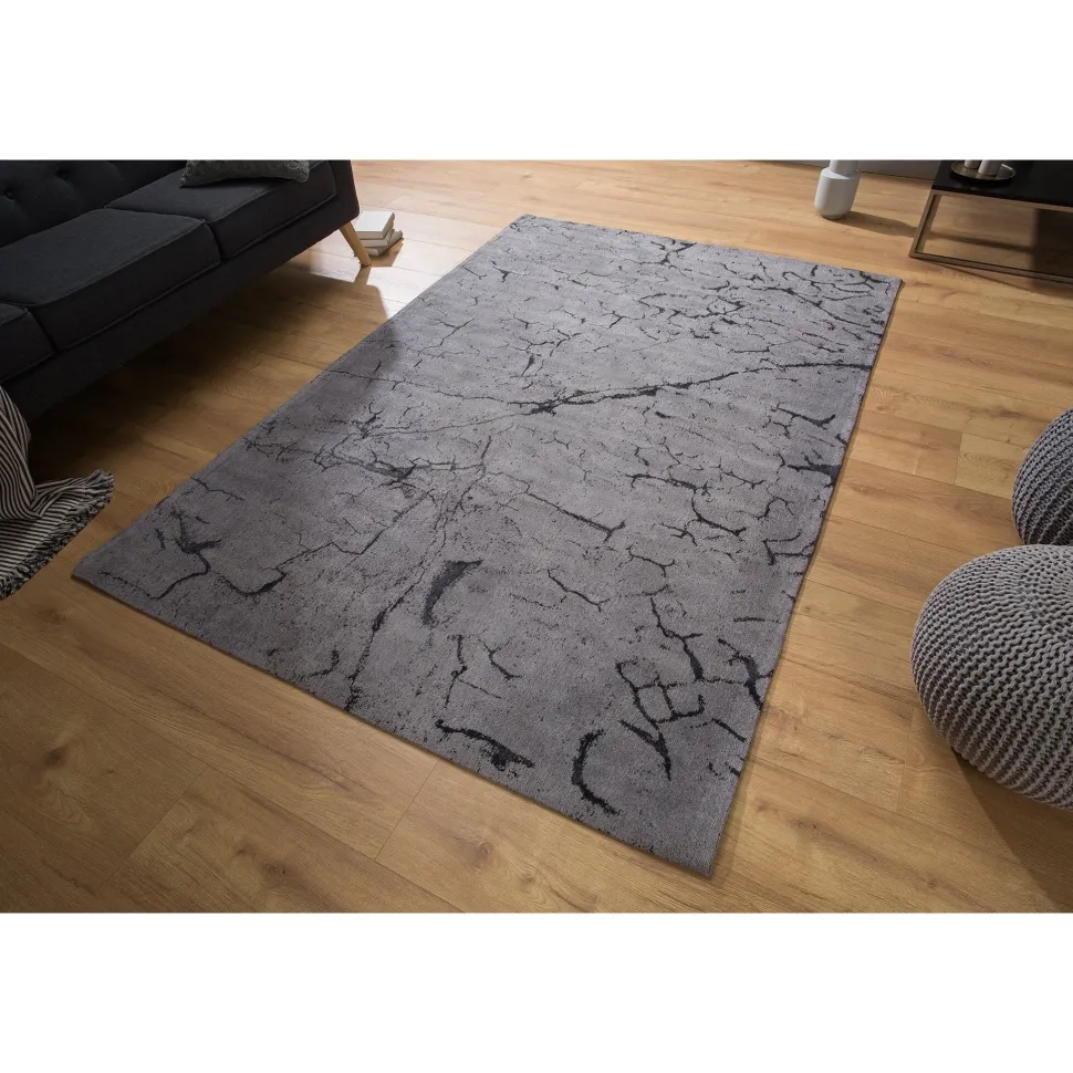 Invicta Teppich aus Baumwolle Fragments 240x160cm grau