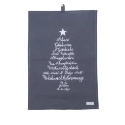 Krasilnikoff Geschirrhandtuch Christmas Words