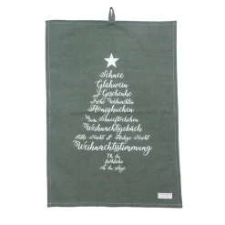 Krasilnikoff Geschirrhandtuch Christmas Words